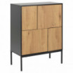 Komoda Seaford 80cm naturalny-czarny Actona