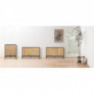 Komoda Seaford 80cm naturalny-czarny Actona