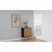 Komoda Seaford 80cm naturalny-czarny Actona