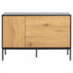 Komoda Seaford naturalny-czarny 120cm Actona