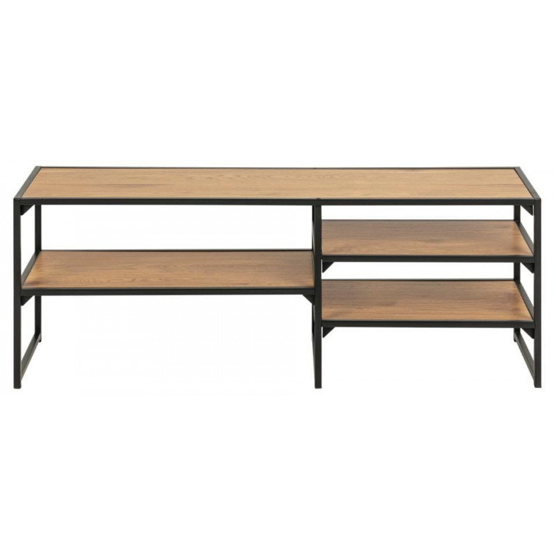 Szafka pod telewizor Seaford 120cm naturalny-czarny Actona
