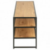 Szafka pod telewizor Seaford 120cm naturalny-czarny Actona