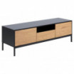 Szafka Seaford 140cm naturalny-czarny MDF Actona