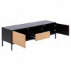 Szafka Seaford 140cm naturalny-czarny MDF Actona