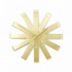 Zegar ścienny Ribbon Umbra złoty brass