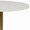 Stół Corby 105cm biały-złoty Actona