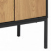 Komoda Seaford 80cm naturalny-czarny Actona