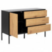Komoda Seaford naturalny-czarny 120cm Actona
