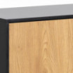 Komoda Seaford naturalny-czarny 120cm Actona