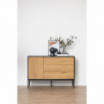 Komoda Seaford naturalny-czarny 120cm Actona