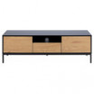 Szafka Seaford 140cm naturalny-czarny MDF Actona