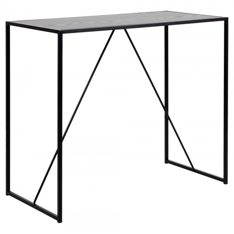 Stół barowy Seaford 120 cm czarny Actona