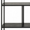 Regał Seaford czarny 135-35-150cm Actona