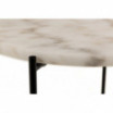 Stolik kawowy Avila 42 cm biały marmur - Actona