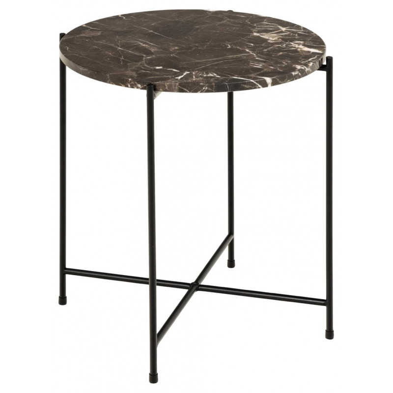 Stolik kawowy Avila 42 cm brązowy marmur - Actona