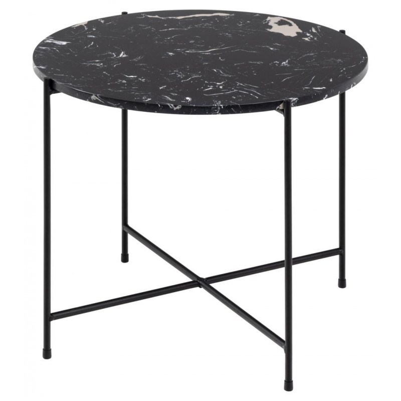 Stolik kawowy Avila 52 cm czarny marmur - Actona