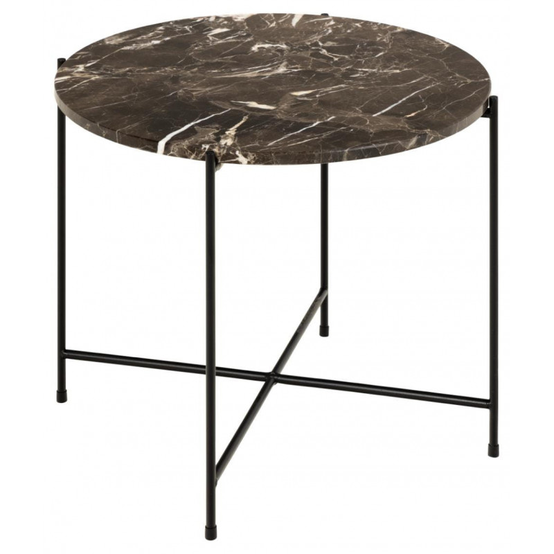 Stolik kawowy Avila 52 cm brązowy marmur - Actona