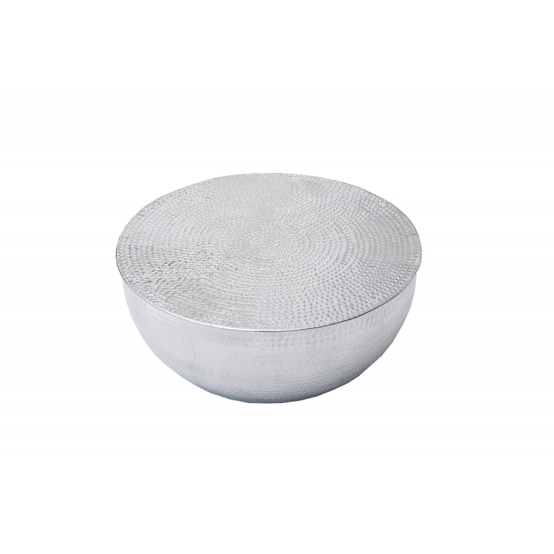 Stolik kawowy Tandor 60 cm srebrny z miedzi