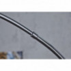 Lampa podłogowa Bowl 170-210 cm chrom, czarny