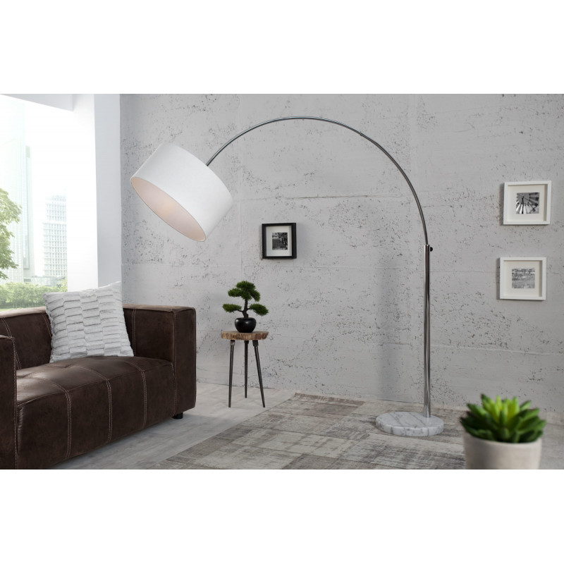 Lampa podłogowa Bowl biała