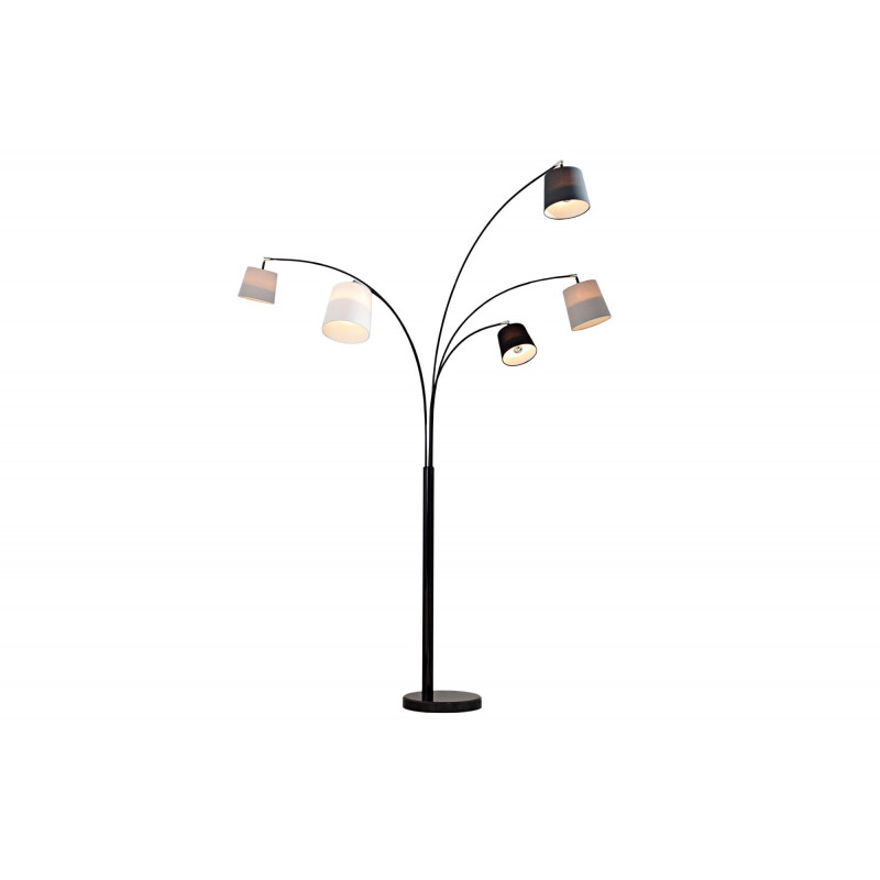 Lampa podłogowa Floor czarno-szara
