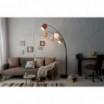 Lampa podłogowa Floor biało-brązowa
