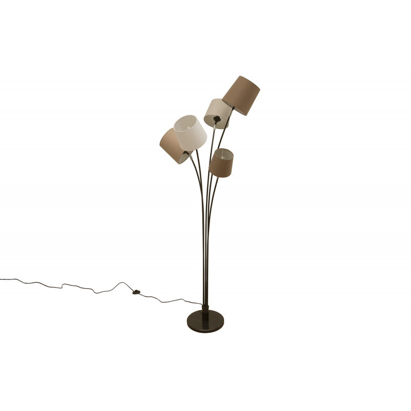 Lampa podłogowa Floor biało-brązowo-beżowa