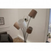 Lampa podłogowa Floor biało-brązowo-beżowa