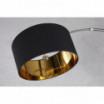 Lampa podłogowa Python czarno-złota