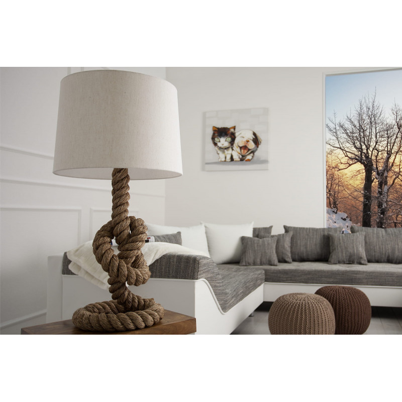 Lampa podłogowa Clifs 85 cm kremowa