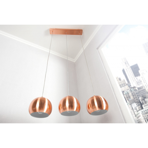 Lampa wisząca Cool 3 miedź
