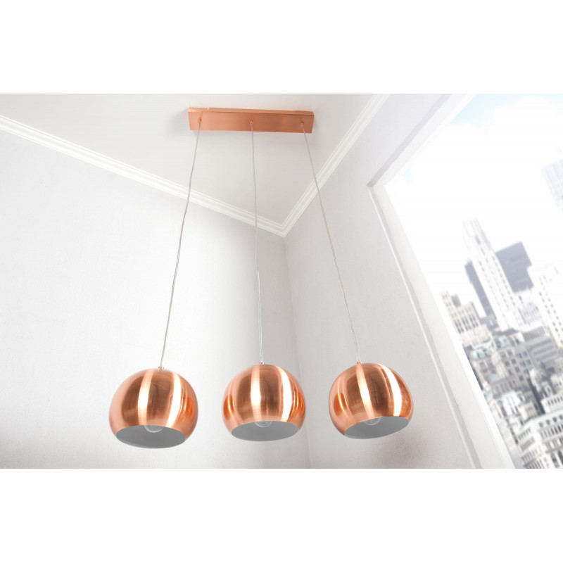 Lampa wisząca Cool 3 miedź