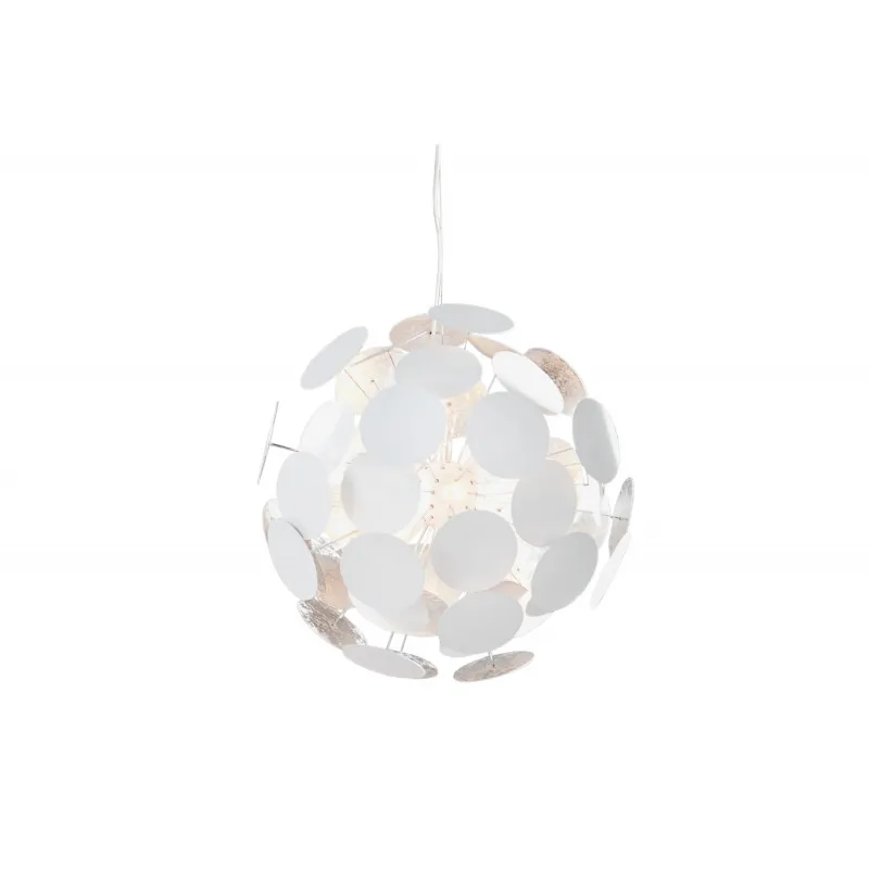 Lampa wisząca Infinity Home biało-srebrna
