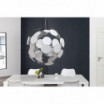 Lampa wisząca Infinity Home biało-srebrna