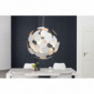 Lampa wisząca Infinity Home biało-srebrna