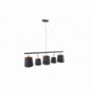 Lampa wisząca Floor 100 cm czarno-złota