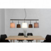 Lampa wisząca Floor 100 cm czarno-szaro-biała