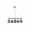 Lampa wisząca Floor 100 cm biało-beżowo-brązowa