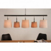 Lampa wisząca Floor 100 cm biało-beżowo-brązowa