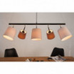 Lampa wisząca Floor 100 cm biało-beżowo-brązowa