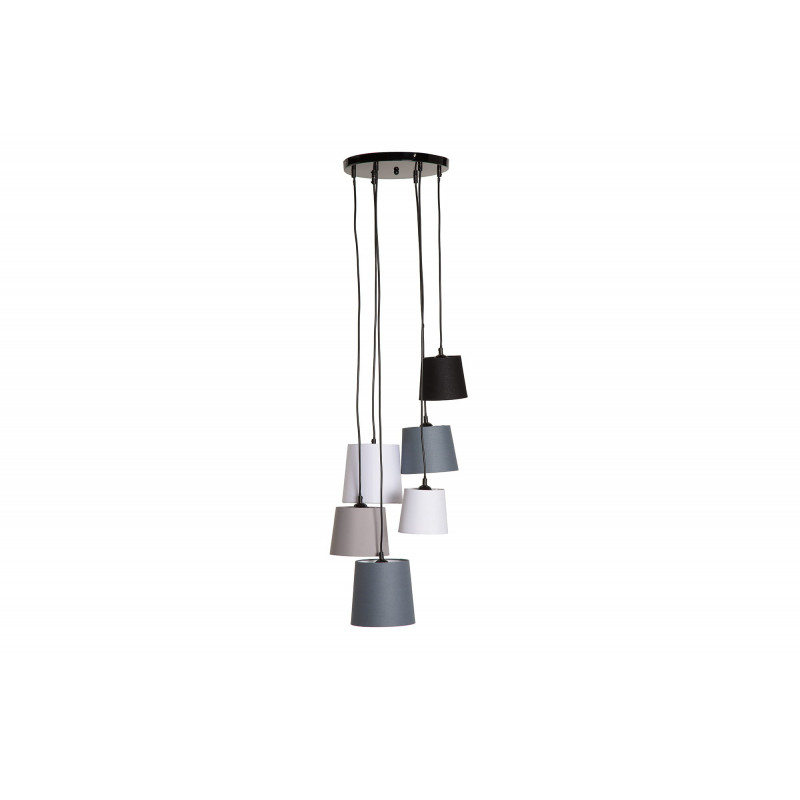 Lampa wisząca Floor IV czarno-szara
