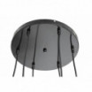 Lampa wisząca Floor IV czarno-szara