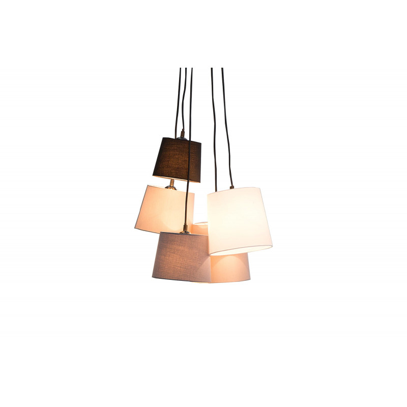 Lampa wisząca Floor czarno-szara-biała