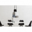 Lampa wisząca Floor czarno-szara-biała