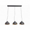 Lampa wisząca Cama 3 czarno-złota