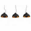 Lampa wisząca Cama 3 czarno-złota