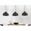 Lampa wisząca Cama 3 czarno-złota