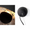 Lampa wisząca Cama czarno-srebrna
