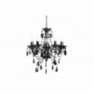 Lampa wisząca Cristal S 5-ramienna  czarna
