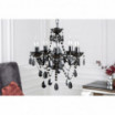 Lampa wisząca Cristal S 5-ramienna  czarna